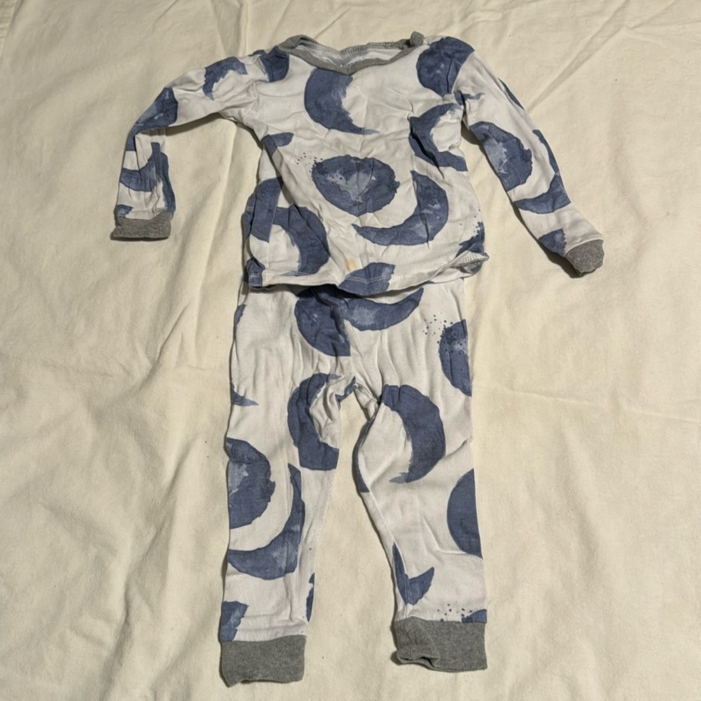 Burt’s Bees two-piece pajama set with moons